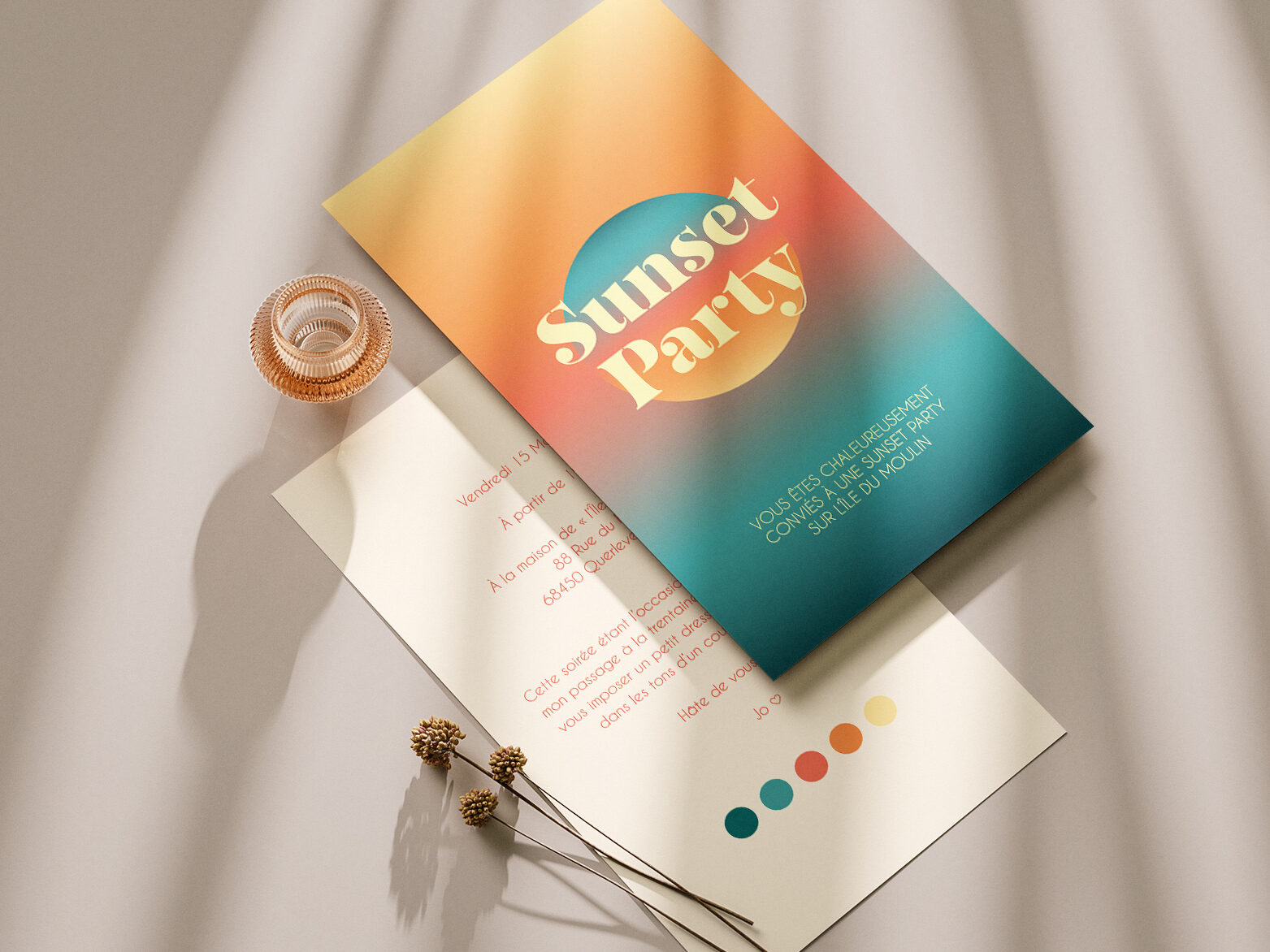 identité visuelle mariage faire part invitation anniversaire direction artistique